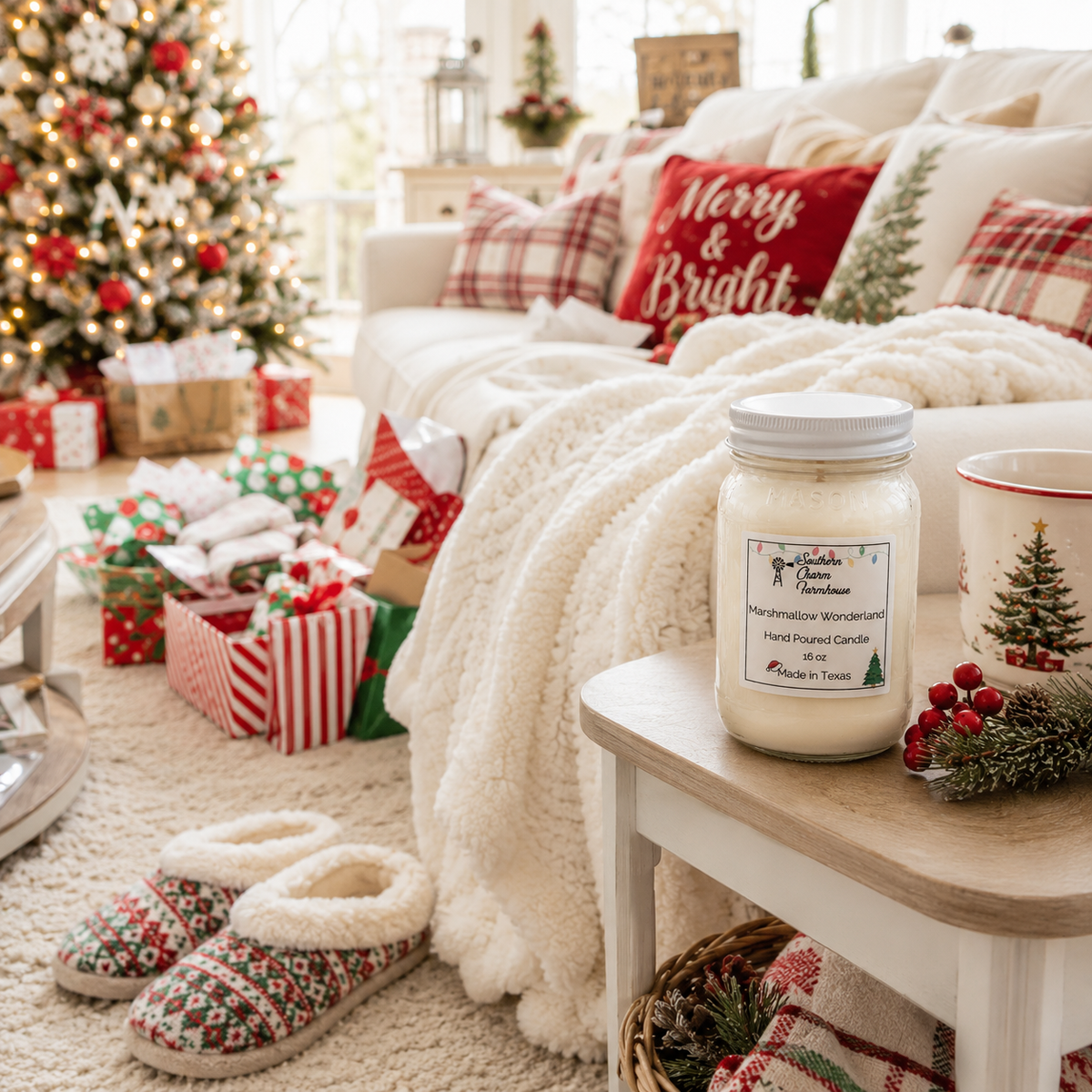 Marshmallow Wonderland Candle & Wax Melt | Vanilla | Farmhouse World