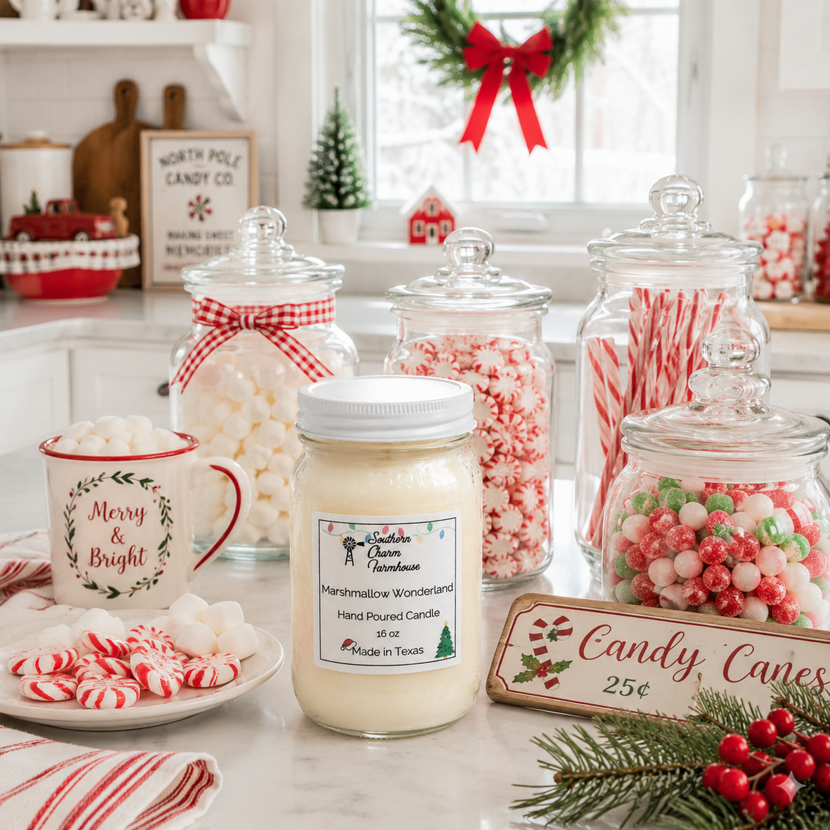 Marshmallow Wonderland Candle & Wax Melt | Vanilla | Farmhouse World