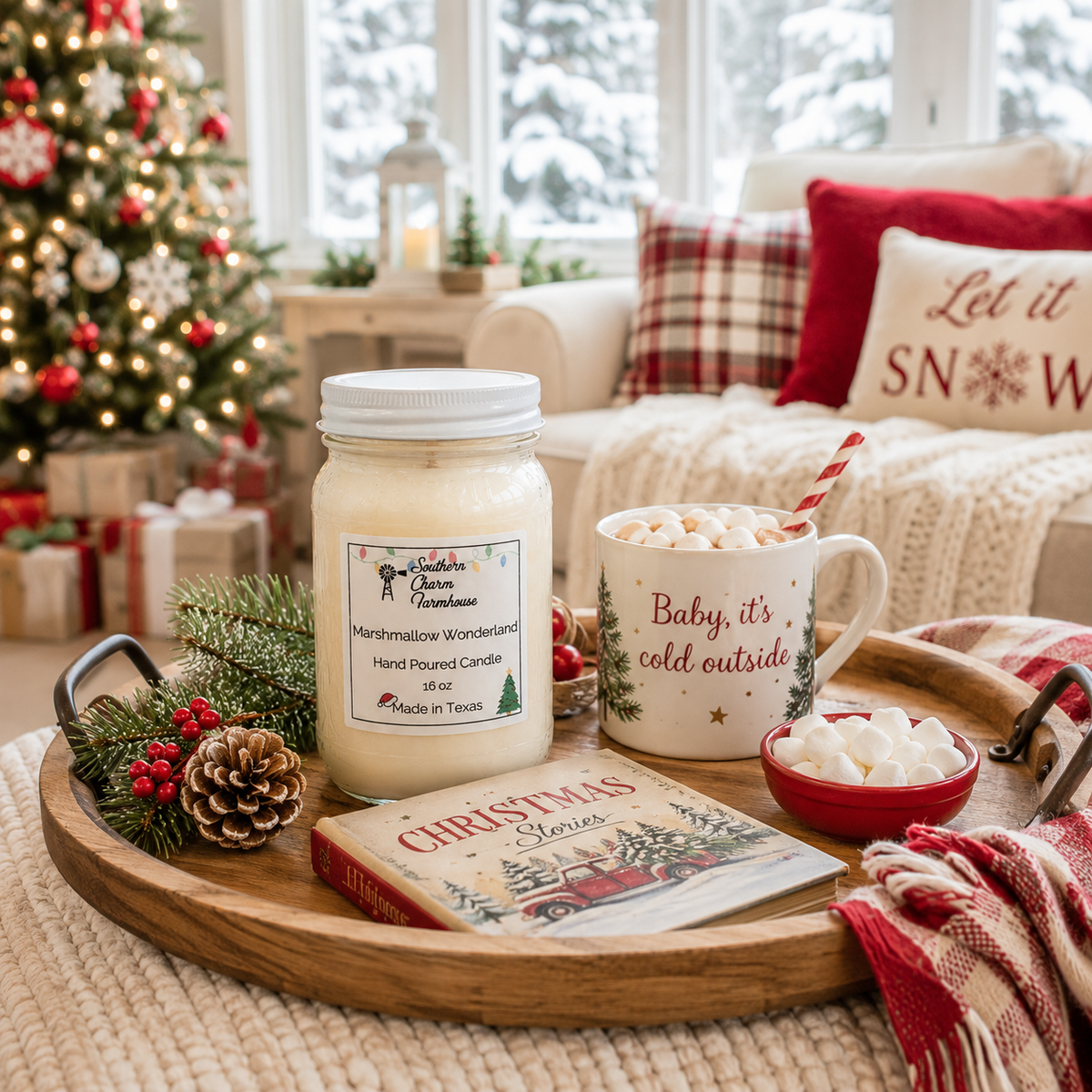 Marshmallow Wonderland Candle & Wax Melt | Vanilla | Farmhouse World