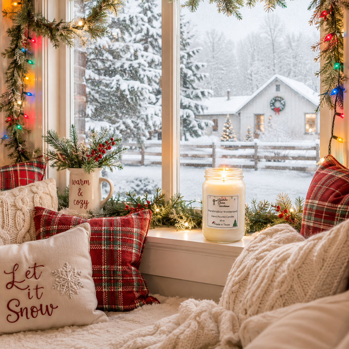 Marshmallow Wonderland Candle & Wax Melt | Vanilla | Farmhouse World