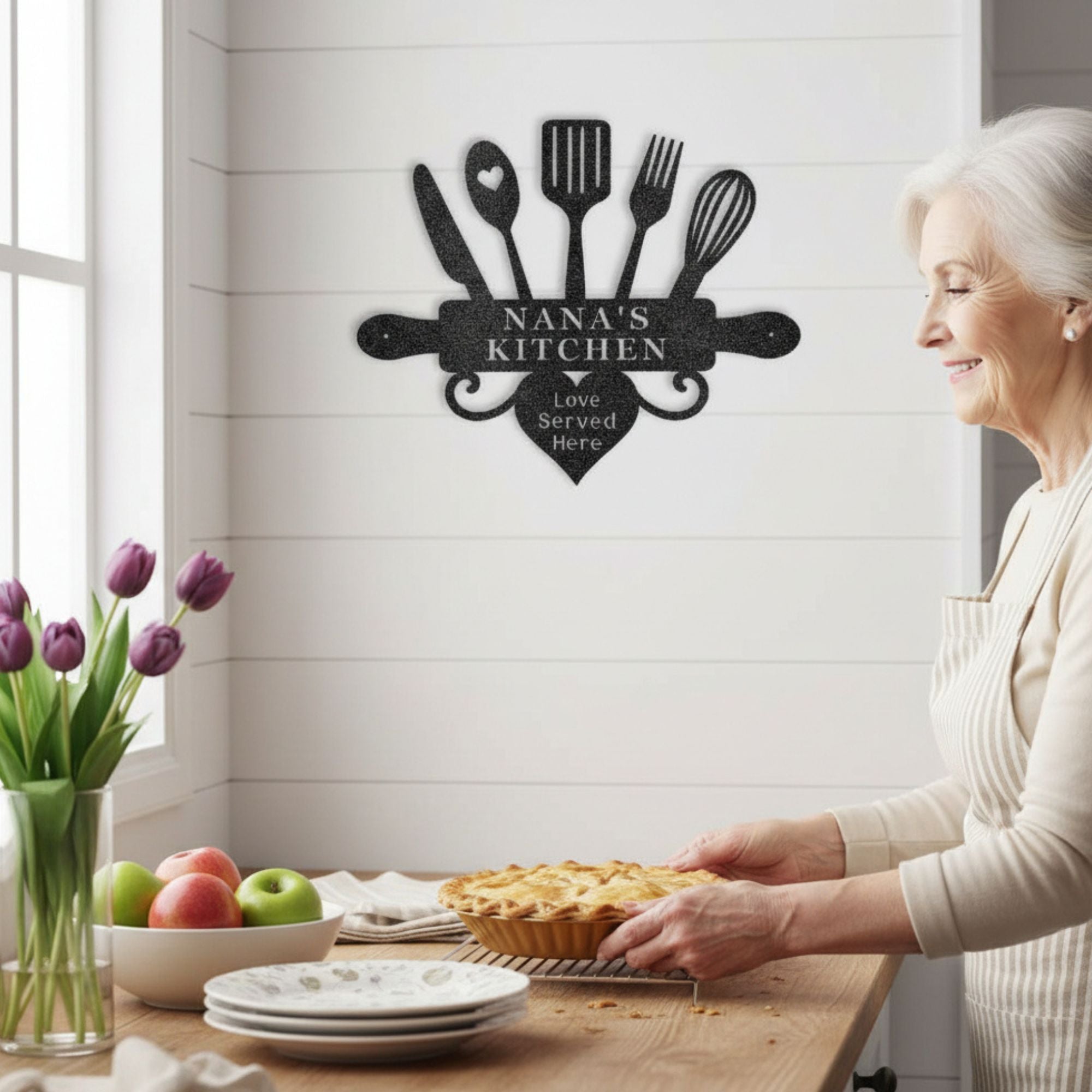 personalized kitchen sign for grandma gift