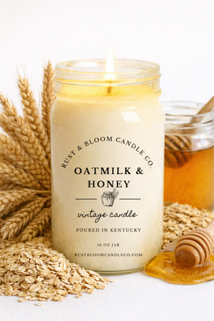 Oatmilk & Honey 16 Oz Candle | Farmhouse World