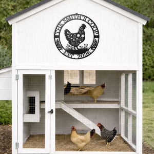 Personalized Chicken Coop Sign Lifestyle | Farmhouse World