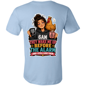 Personalized chicken lover gift shirt blue