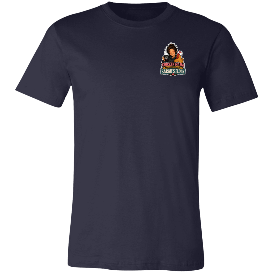Personalized chicken lover gift shirt Navy