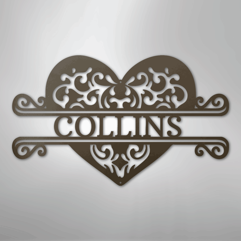 Personalized heart sign wedding or anniversary gift stone color