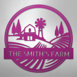 Custom Farm Sign - Purple