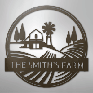Custom Farm Sign - Brown