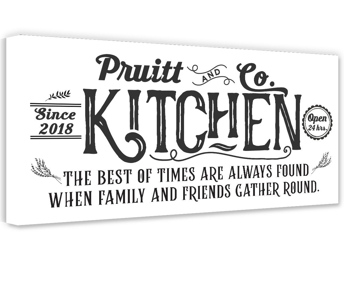 Personalized Farmhouse Kitchen Farmhouse Wall Art | Custom Canvas & Print | Farmhouse World