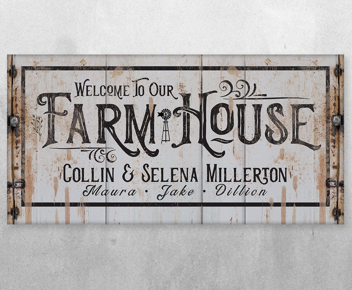 Personalized Farmhouse Wall Art | Custom Canvas & Print | Farmhouse World