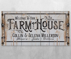Personalized Farmhouse Wall Art | Custom Canvas & Print | Farmhouse World