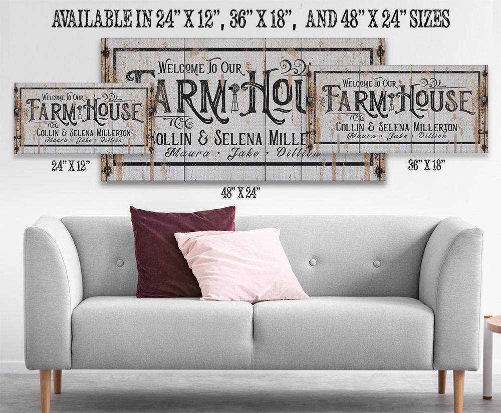 Personalized Farmhouse Wall Art | Custom Canvas & Print | Farmhouse World