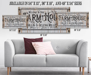 Personalized Farmhouse Wall Art | Custom Canvas & Print | Farmhouse World