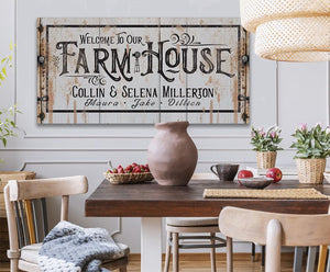 Personalized Farmhouse Wall Art | Custom Canvas & Print | Farmhouse World