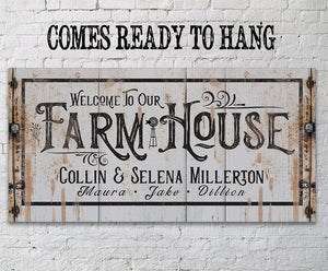 Personalized Farmhouse Wall Art | Custom Canvas & Print | Farmhouse World
