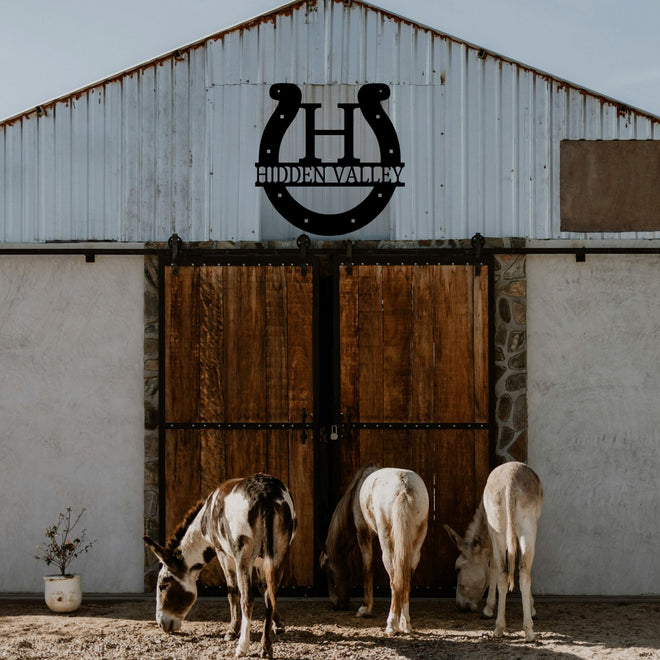 Personalized Horseshoe Sign | Farmhouse World