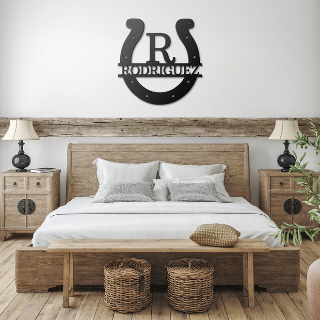 Personalized Horseshoe Sign | Farmhouse World