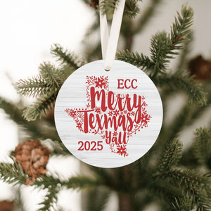 Personalized Merry Texmas Y'all Ornament | Farmhouse World