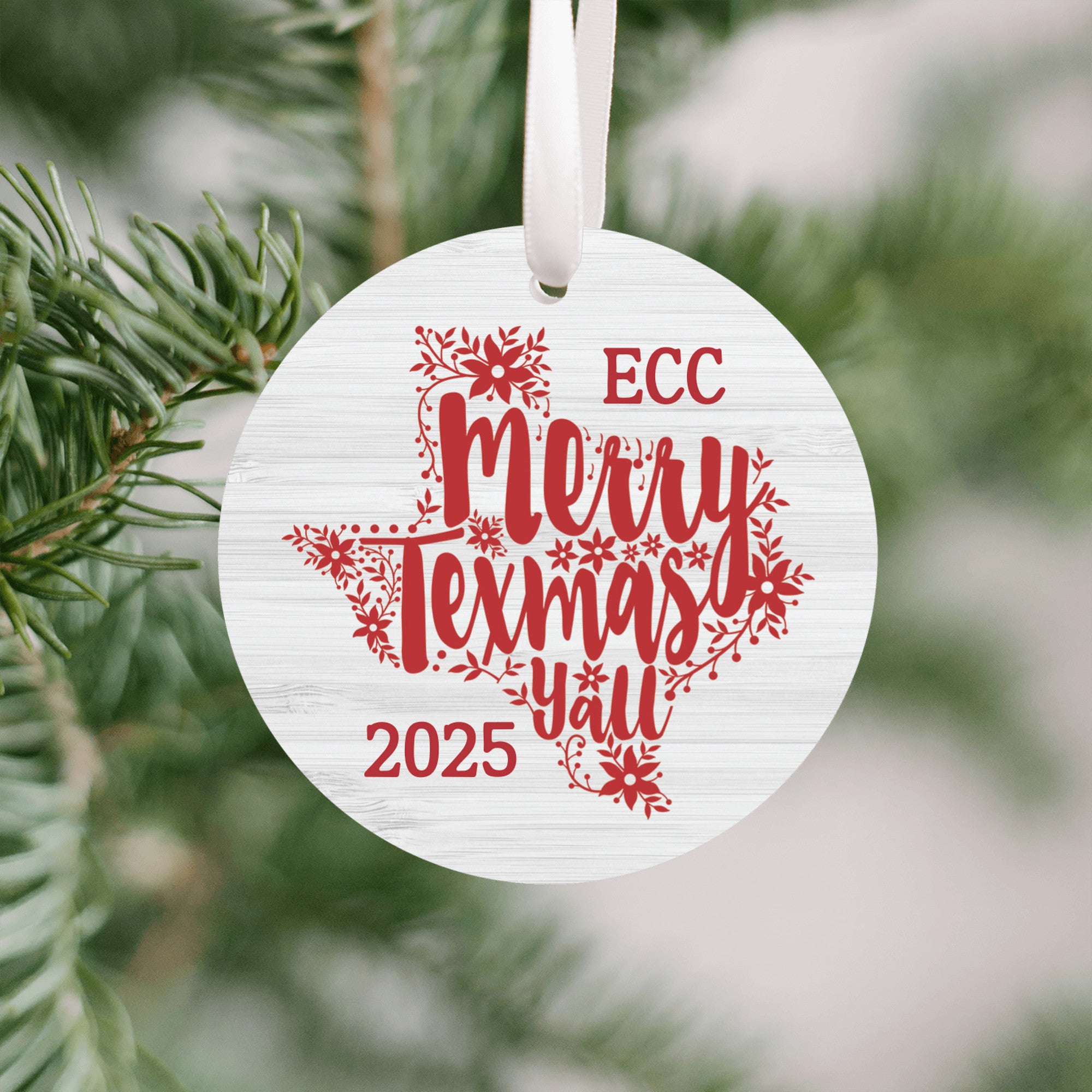 Personalized Merry Texmas Y'all Ornament | Farmhouse World