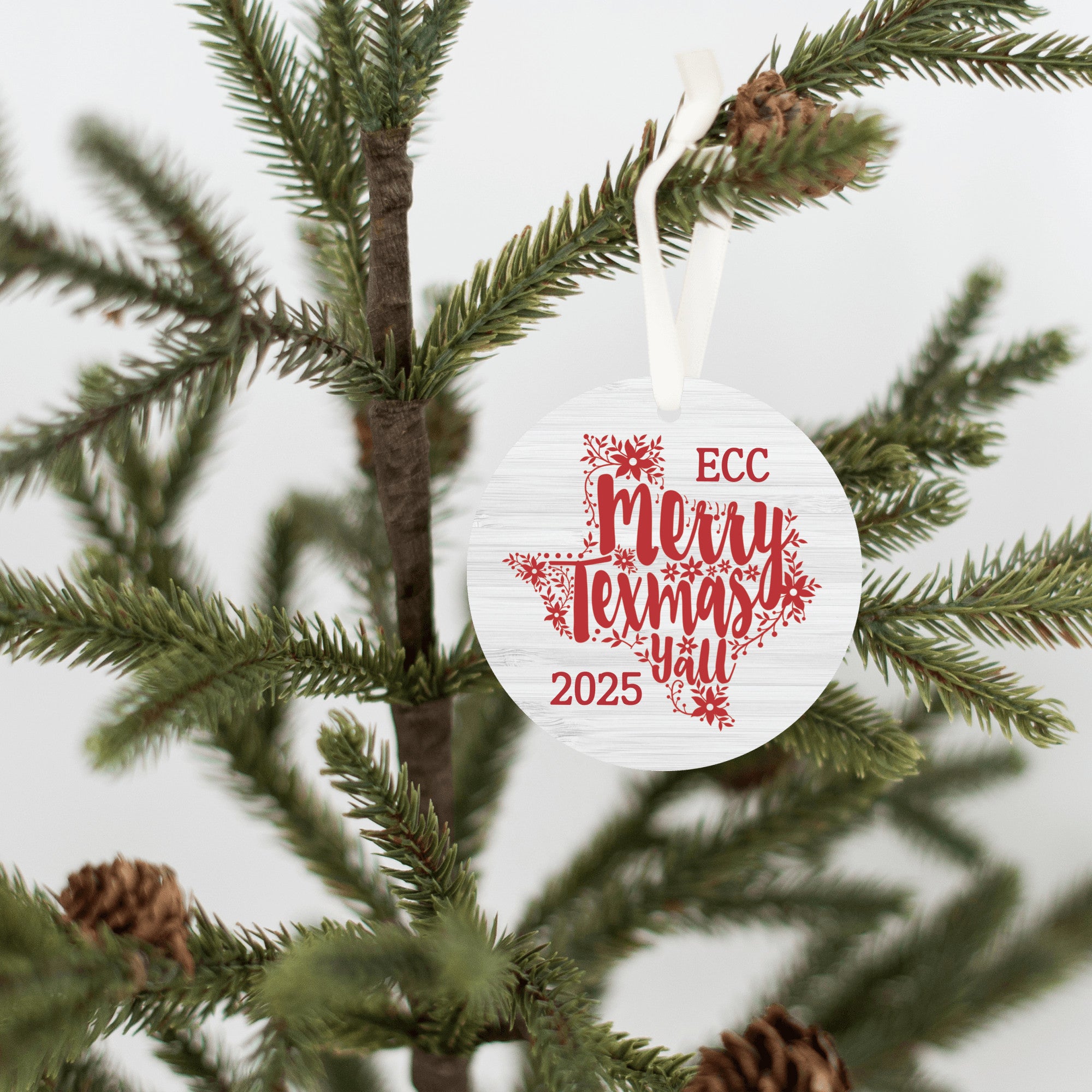 Personalized Merry Texmas Y'all Ornament | Farmhouse World