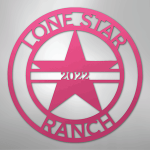 Personalized Star Decor Sign purple