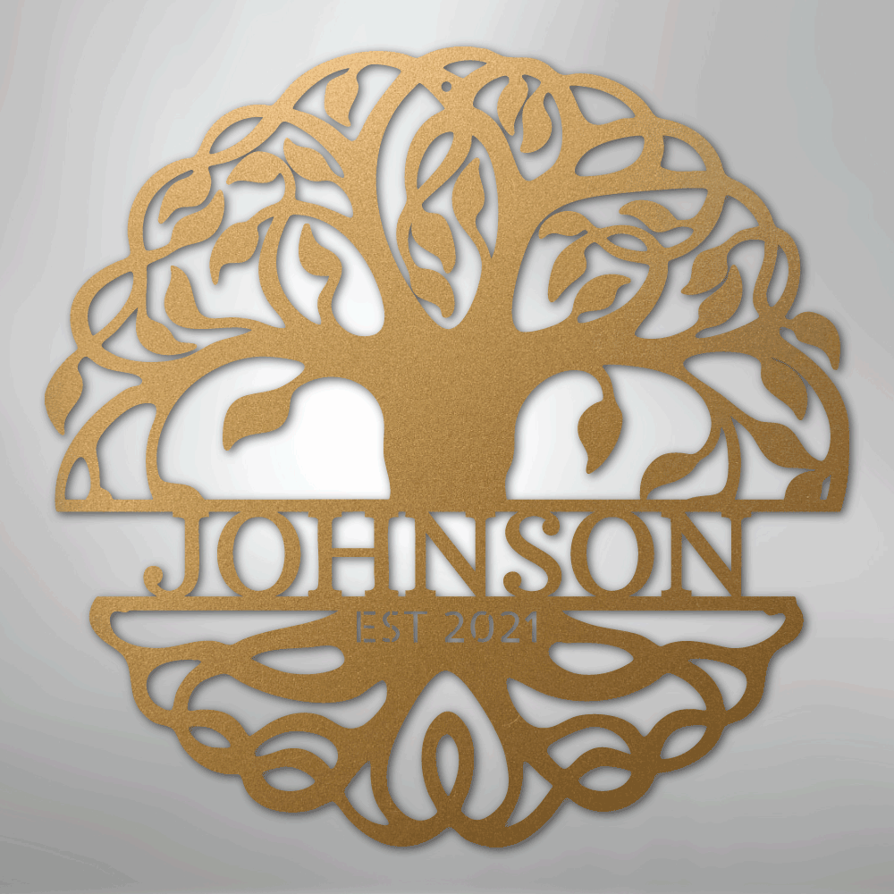 Decorative tree of life metal wall art 