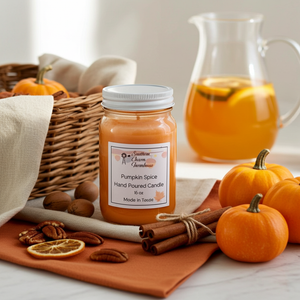 Pumpkin Spice Candle & Wax Melt | Cinnamon & Vanilla | Farmhouse World