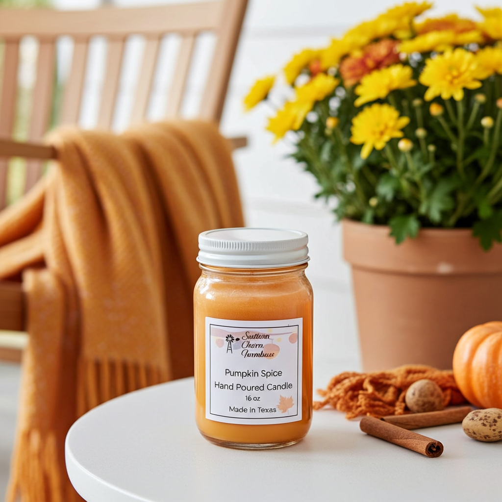 Pumpkin Spice Candle & Wax Melt | Cinnamon & Vanilla | Farmhouse World