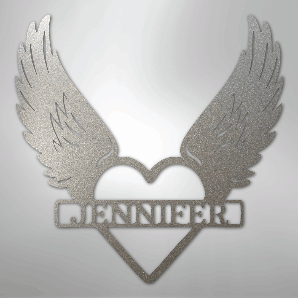 Remembrance Sign Personalized with Name silver