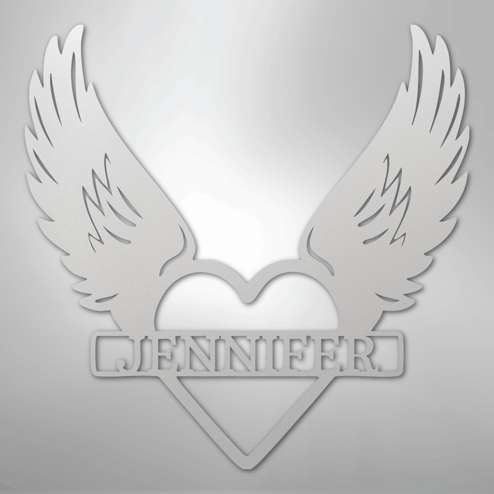 Remembrance Sign Personalized with Name white