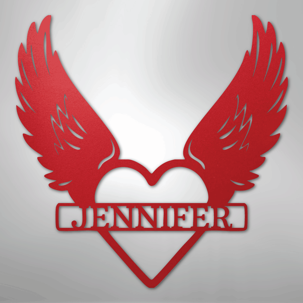 Remembrance Sign Personalized with Name red