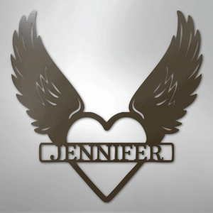 Remembrance Sign Personalized with Name brown