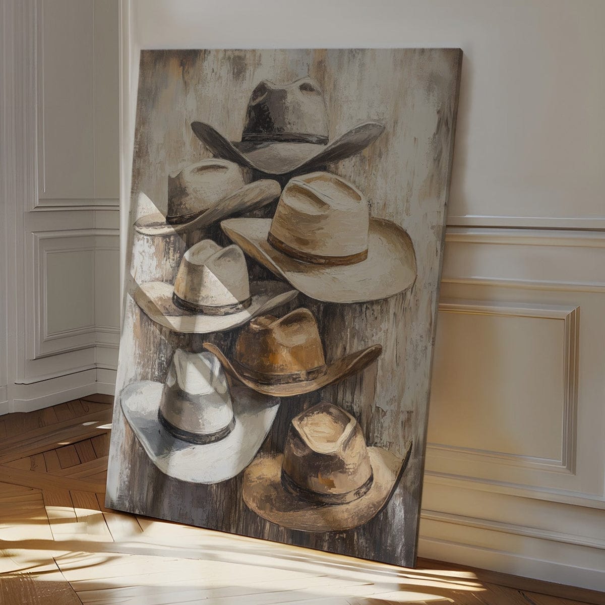 Rustic Cowboy Hats | Western Farmhouse Wall Art | Farmhouse World