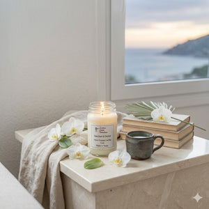 Sea Salt & Orchid Candle & Wax Melt | Coastal Floral | Farmhouse World