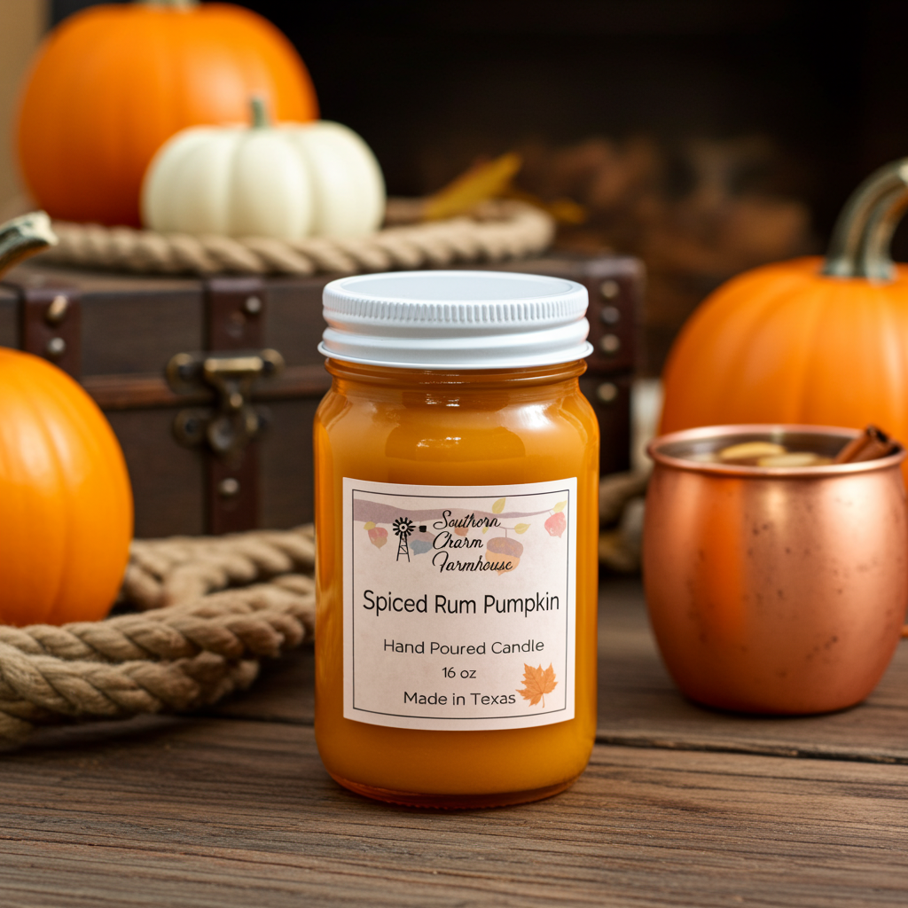 Spiced Rum Pumpkin Candle & Wax Melt | Fall Fragrance | Farmhouse World
