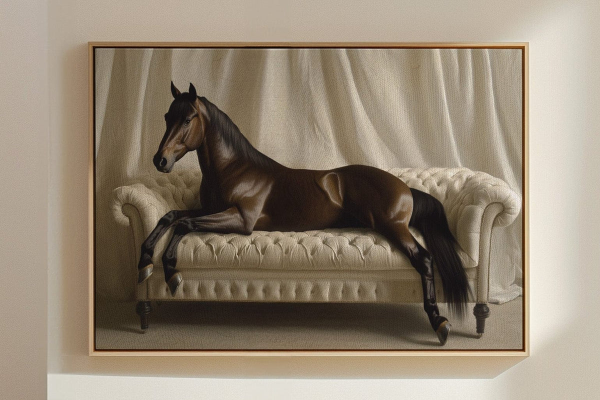 Surreal Horse Lounge Fine Art Print | Farmhouse World