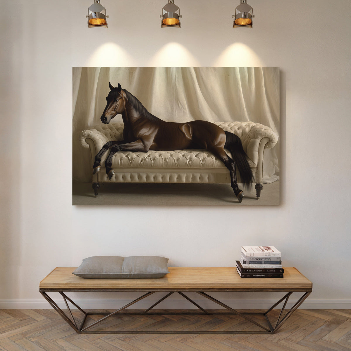 Surreal Horse Lounge Fine Art Print | Farmhouse World