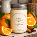 tangy tangerine soy candle farmhouse decor