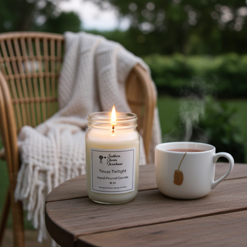 Texas Twilight Scented Candle & Wax Melt | Floral Amber | Farmhouse World