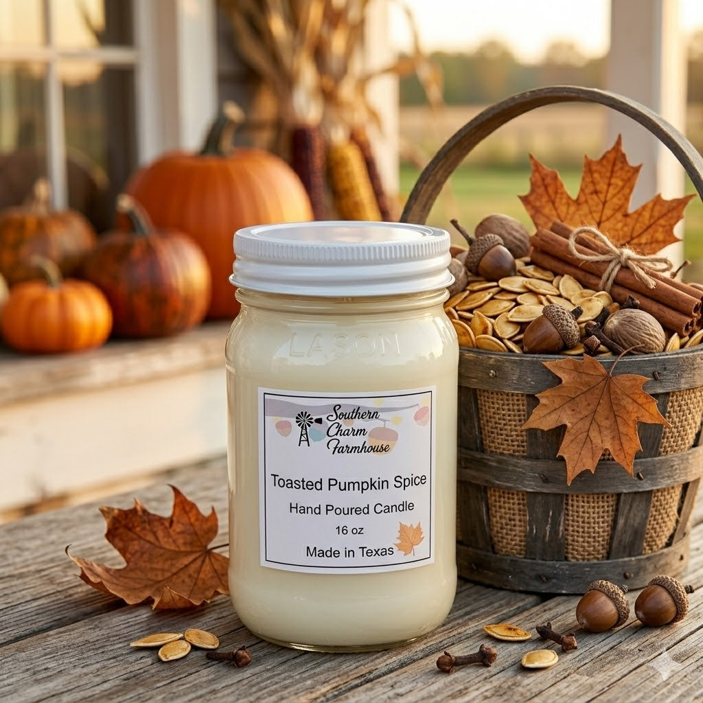Toasted Pumpkin Spice Candle & Wax Melt | Fall | Farmhouse World
