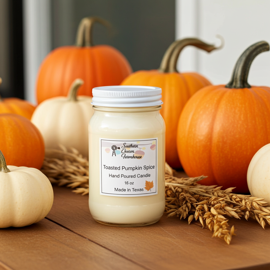 Toasted Pumpkin Spice Candle & Wax Melt | Fall | Farmhouse World