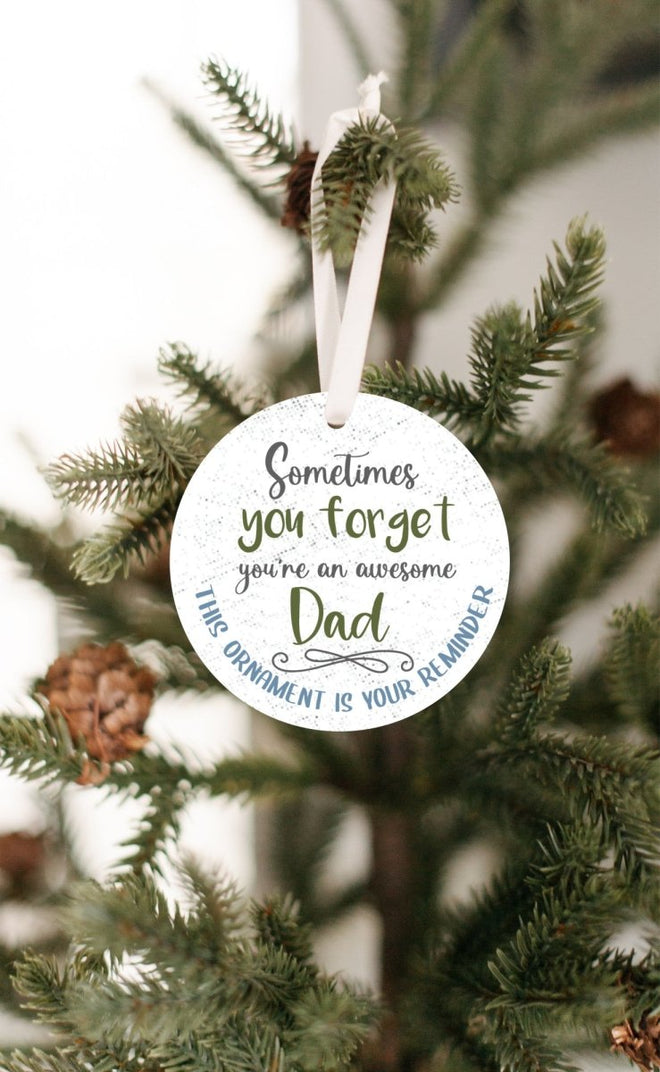 Awesome Dad Christmas Ornament | Farmhouse World