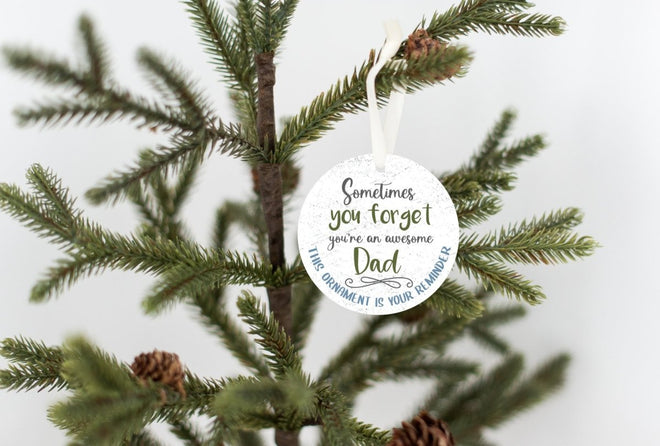 Awesome Dad Christmas Ornament | Farmhouse World