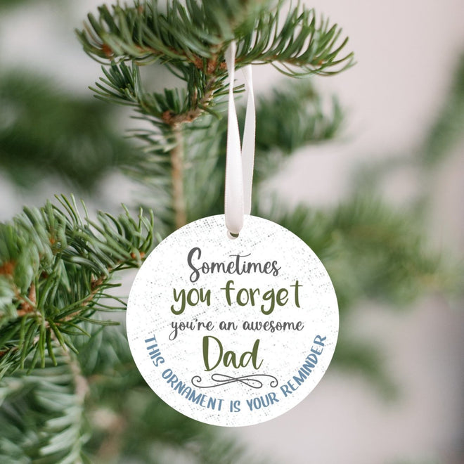 Awesome Dad Christmas Ornament | Farmhouse World