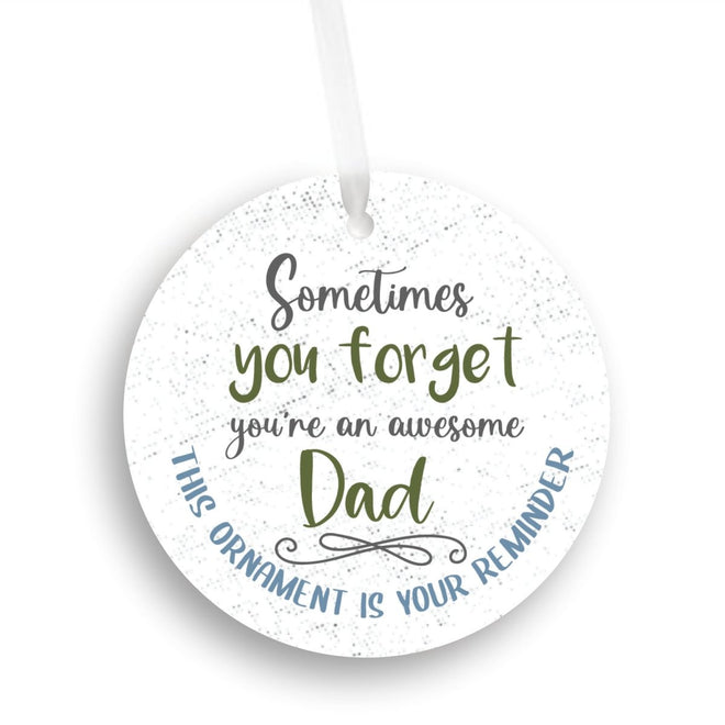 Awesome Dad Christmas Ornament | Farmhouse World