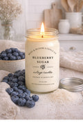 Lit sweet berry soy candle rustic home fragrance