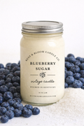 blueberry sugar soy candle farmhouse decor