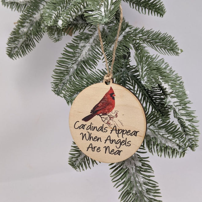 Cardinals Appear When Angels Are Near Ornament | Farmhouse World