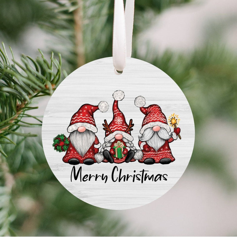 Christmas Gnome Ornament - Merry Christmas | Farmhouse World