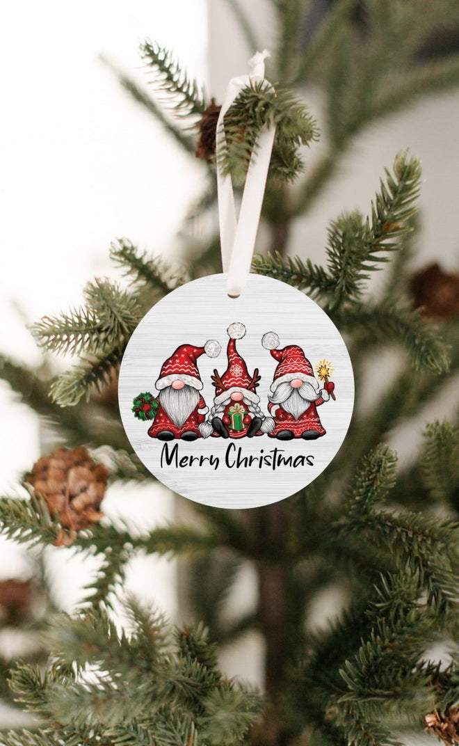 Christmas Gnome Ornament - Merry Christmas | Farmhouse World